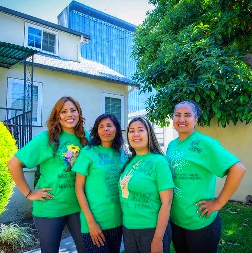 ICP team with hospital in background