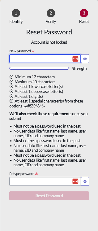 Reset Password instructions