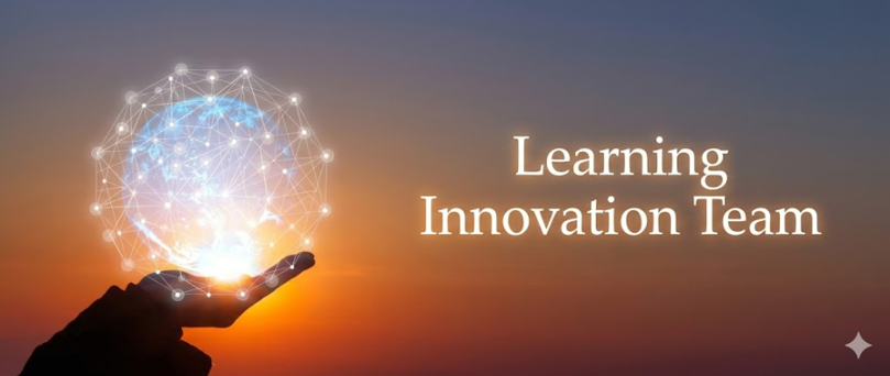 Learning Innovation Team image a hand holding a glob