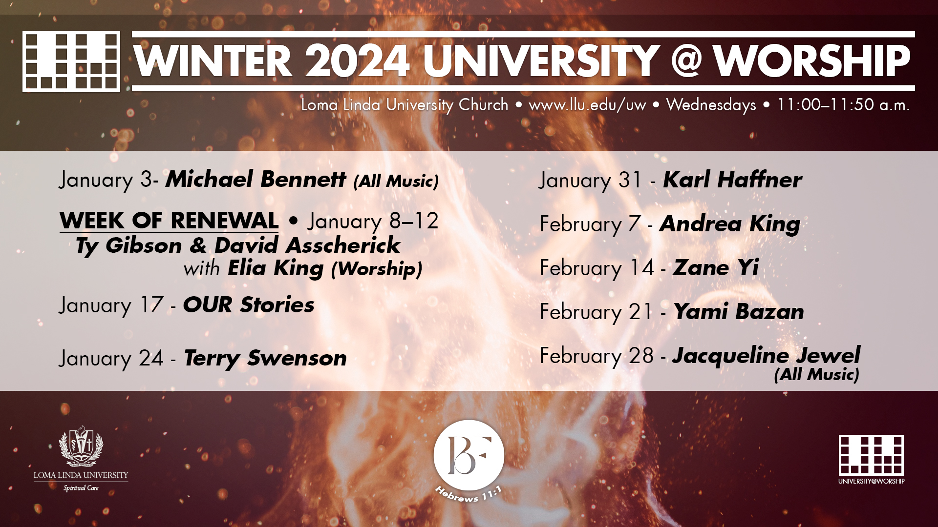 Winter 2024 University at Worship