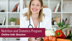 Nutrition and Dietetics – Virtual Information Session