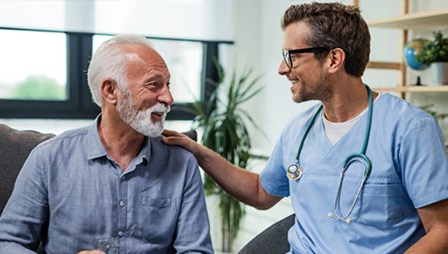 happy patient and doctor