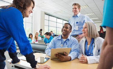 doctors at meeting